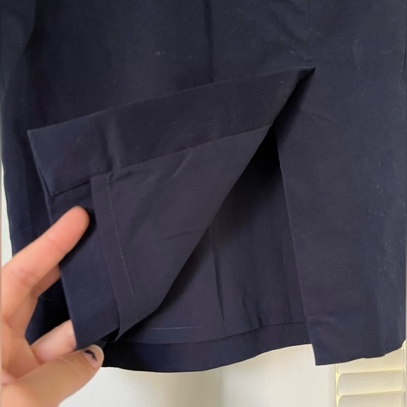 **donated** JCrew Dark Blue Pencil Skirt, size 8 - Picture 3 of 8